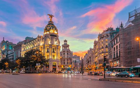 Link to Europe program pages. Image in Spain
