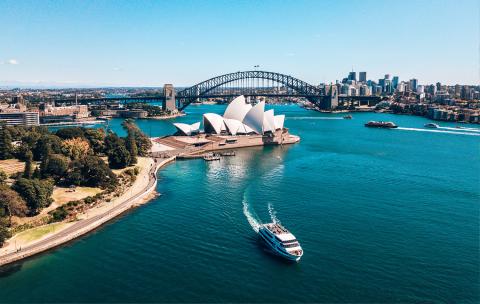 Link to Oceania program pages. Image in Sydney, Australia