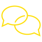 link, speech bubbles icon